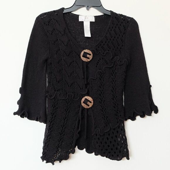 Lisa International Women's Knit Top | Sweater | Cardigan XS - Picture 1 of 8